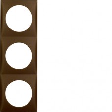 Рамка Berker 3Х КОРИЧНЕВАЯя матова, INTEGRO (918192511)