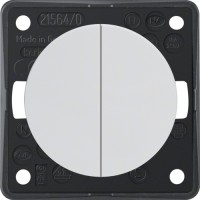 Кнопка Berker 1-кл. 1НО з лінзою і підсвічуванням, підлогу.білизна, 10А/250В, INTEGRO (936752509)