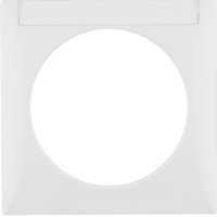 Рамка Berker 1Х с полем д/надписи, пол.белизна, INTEGRO (918032509)