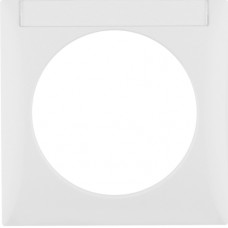 Рамка Berker 1Х з полем д/надпису, підлогу.білизна, INTEGRO (918032509)