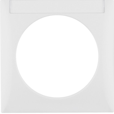 Рамка Berker 1Х з полем д/надпису, підлогу.білизна, INTEGRO (918032509)