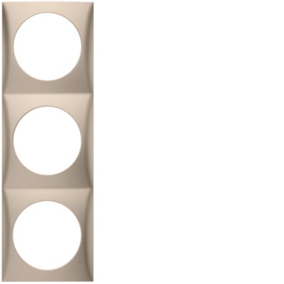 Рамка Berker 3Х шампань матовая, INTEGRO (918192533)