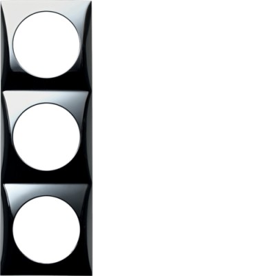 Рамка Berker 3Х хромированная поверхность, INTEGRO (918192518)