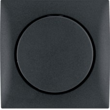 Поворотный потенциометр Berker 1-10В с рамкой, антрацит матовый, 6А/230В, INTEGRO (928912505)