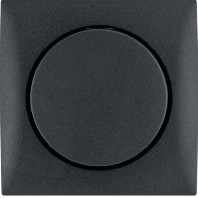 Поворотный потенциометр Berker 1-10В с рамкой, антрацит матовый, 6А/230В, INTEGRO (928912505)