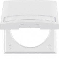 Рамка Berker 1Х з кришкою з полем д/надпису, підлогу.білизна, INTEGRO (919882502)