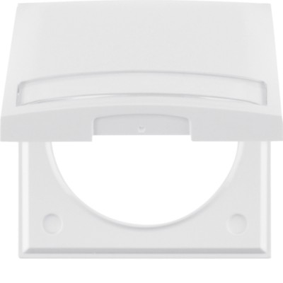 Рамка Berker 1Х з кришкою з полем д/надпису, підлогу.білизна, INTEGRO (919882502)