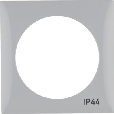 Рамка Berker 1Х з написом IP44, сіра, INTEGRO (918272597)