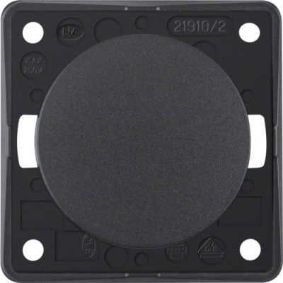 Вимикач Berker 2-полюсний, антрацит матовий, 16АХ/250В, INTEGRO (936522505)