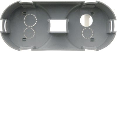 Підрозетник Berker з зах.від/дітей горизонтальний, сірий, INTEGRO/MOBIL R TWIN (9191201)