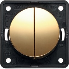 Вимикач Berker 2-клавішний, золото, 16АХ/250В, INTEGRO (936552538)