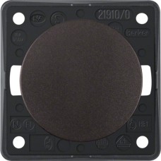 Кнопка Berker 1-клавишная 1НО, КОРИЧНЕВАЯя матовая, 10А/250В, INTEGRO (936712501)