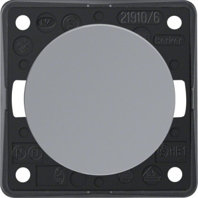 Выключатель/переключатель Berker, серый, 16АХ/250В, INTEGRO (936562507)