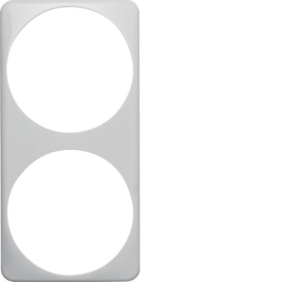 Рамка Berker 2Х для уменьшения глубины на 10мм, пол.белизна, MOBIL R TWIN (9194409)