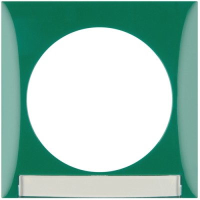 Рамка Berker 1Х з полем д/надпису, ЗЕЛЕНАЯя, INTEGRO (918032590)