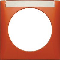 Рамка Berker 1Х с полем д/надписи, оранжевая, INTEGRO (918032594)