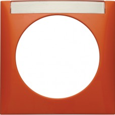 Рамка Berker 1Х з полем д/надпису, помаранчева, INTEGRO (918032594)