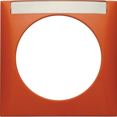 Рамка Berker 1Х з полем д/надпису, помаранчева, INTEGRO (918032594)