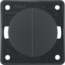 Вимикач Berker 2-клавішний, антрацит матовий, 16АХ/250В, INTEGRO (936552505)