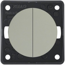 Вимикач Berker 2-клавішний, хром.мат, 16АХ / 250В, INTEGRO (936552528)