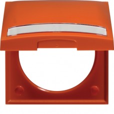 Рамка Berker 1Х з кришкою з полем д/надпису, помаранчева, INTEGRO (919882504)