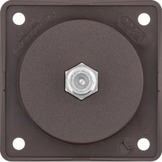 Розетка Berker SAT, КОРИЧНЕВАЯя матовая, INTEGRO (945192501)