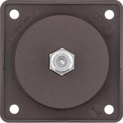 Розетка Berker SAT, КОРИЧНЕВАЯя матовая, INTEGRO (945192501)