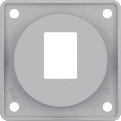 Накладка Berker для AMP Modular Jacks, сіра матова, INTEGRO (945572507)