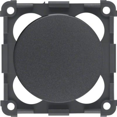 Поворотный диммер Berker для ЛН и НВГЛ, антрацит матовый, 12В/10-60Вт, INTEGRO (928762505)