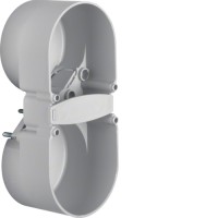 Підрозетник Berker 2Х з зах.від/дітей, сірий, Д/Ш/Г : 109/49/37мм, INTEGRO/MOBIL R TWIN (9191501)