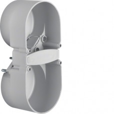 Підрозетник Berker 2Х з зах.від/дітей, сірий, Д/Ш/Г : 109/49/37мм, INTEGRO/MOBIL R TWIN (9191501)