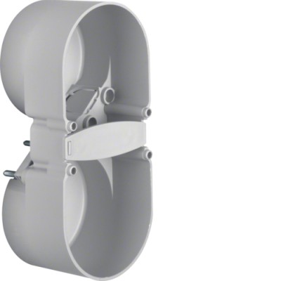 Підрозетник Berker 2Х з зах.від/дітей, сірий, Д/Ш/Г : 109/49/37мм, INTEGRO/MOBIL R TWIN (9191501)