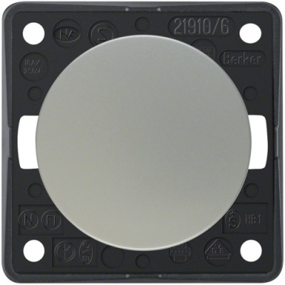 Выключатель/переключатель Berker, хром.мат, 16АХ / 250В, INTEGRO (936562528)