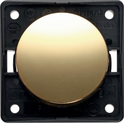 Выключатель/переключатель Berker, золото, 16АХ/250В, INTEGRO (936562538)