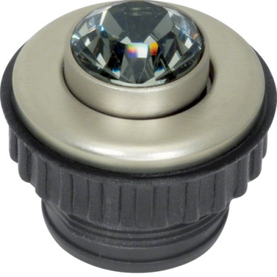 Нажимная кнопка Berker Black Diamond, цвет - стальной, 1.5А/24В TS Crystal (19660215)