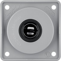 Розетка Berker для авто, сіра матова, 16А/6-24В, INTEGRO (945172507)