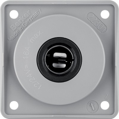 Розетка Berker для авто, серая матовая, 16А/6-24В, INTEGRO (945172507)