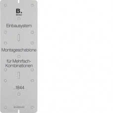 Монтажний шаблон Berker, сірий, INTEGRO/MOBIL R TWIN (91844)