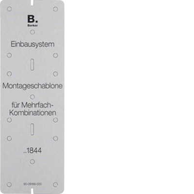 Монтажний шаблон Berker, серый, INTEGRO/MOBIL R TWIN (91844)