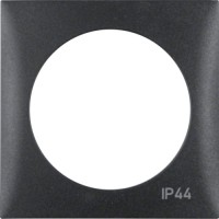 Рамка Berker 1Х с надписью IP44, антрацит матовая, INTEGRO (918272595)