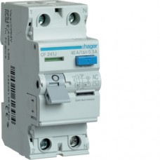 Устройство защитного отключения Hager 2P 40A 300mA AC (CF241J)