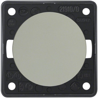 Кнопка Berker 1-клавишная 1НО, хром.мат, 10А / 250В, INTEGRO (936712528)