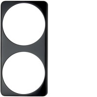 Рамка Berker 2Х для уменьшения глубины на 10мм, черная, MOBIL R TWIN (9194405)