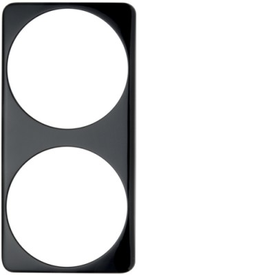 Рамка Berker 2Х для уменьшения глубины на 10мм, черная, MOBIL R TWIN (9194405)