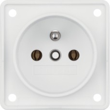 Розетка Berker с центральным з/к, пол.белизна, 16А/250В, INTEGRO (961852502)