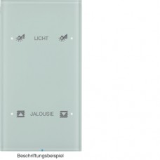 Стеклянный сенсор Berker 2-канал., 