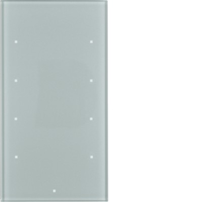 Стеклянный сенсор Berker 4-канал., конфигурируемый, алюминий, TS Sensor (169407)