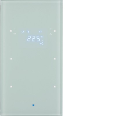 Стеклянный сенсор Berker 2-кан. с регул.темп-ры, пол.белизна, TS Sensor (75642030)