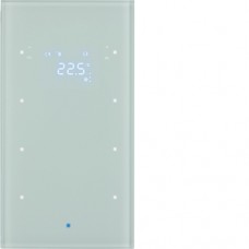 Стеклянный сенсор Berker 3-кан. с регул.темп-ры, пол.белизна, TS Sensor (75643030)