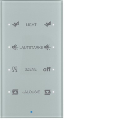 Стеклянный сенсор Berker 4-канал., 